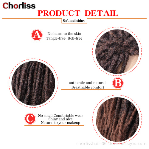 Private Label Cheap Ombre Afro Dreadlocks Wigs For Black Women Curly Braids Heat Resistance Faux Locs Synthetic Hair Wigs